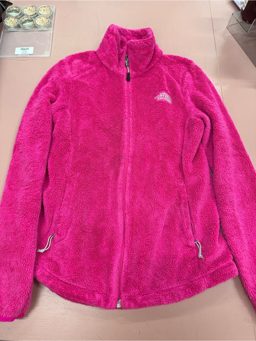 The North Face Kids Fuzzy Full-Zip Jacket - Bright Pink